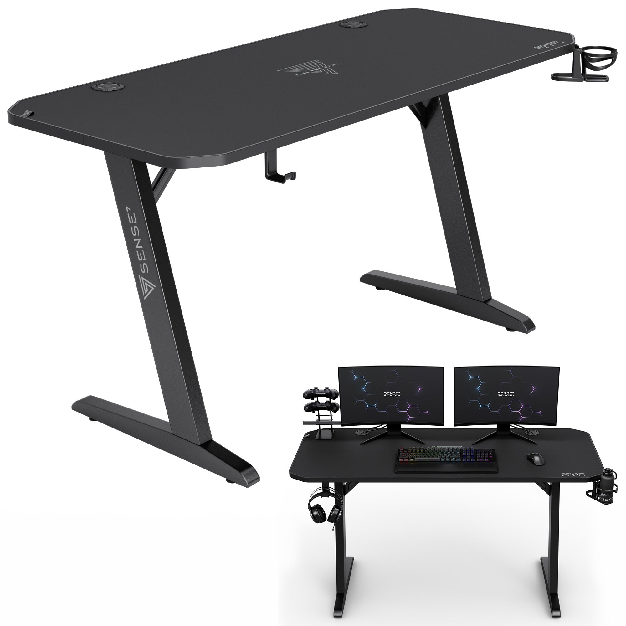 Стіл ігровий SENSE7 Nomad Classic 140×60 см