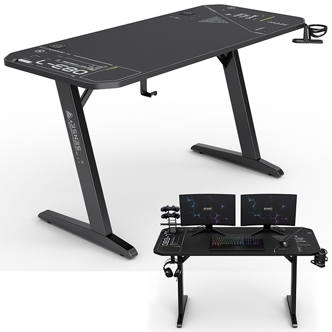 Стіл ігровий SENSE7 Nomad Cybernetic 140×60 см