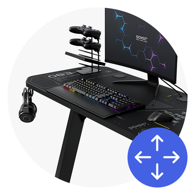 Робоча поверхня столу SENSE7 Nomad Cybernetic