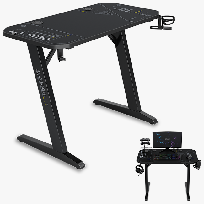 Стіл ігровий SENSE7 Nomad Cybernetic 100×50 см