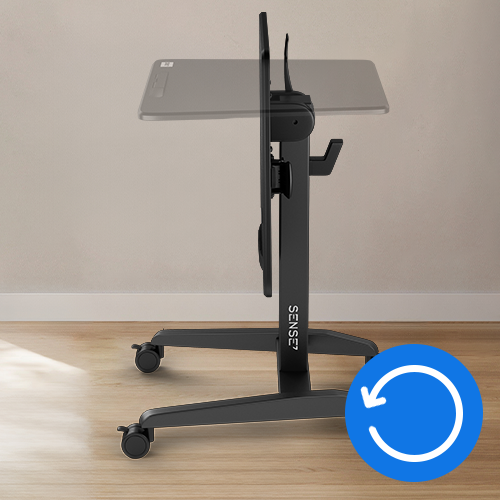 Нахил стільниці мобільного столу SENSE7