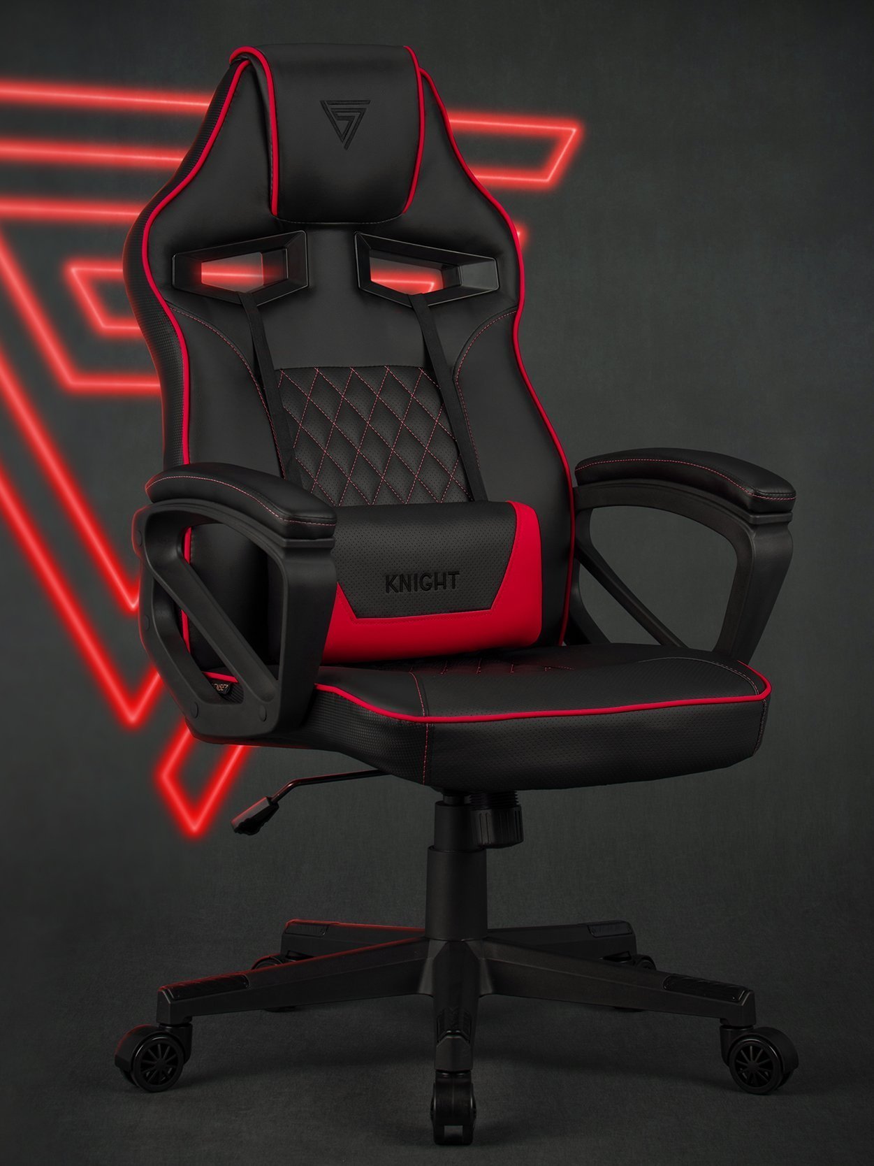 Ігрове крісло SENSE7 Knight чорно-червоне