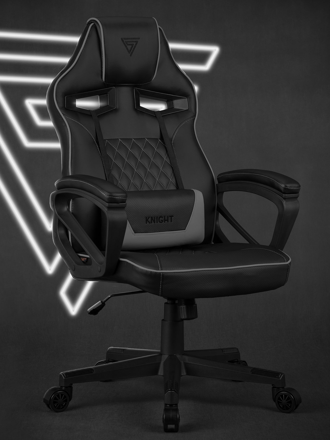 Ігрове крісло SENSE7 Knight чорно-сіре