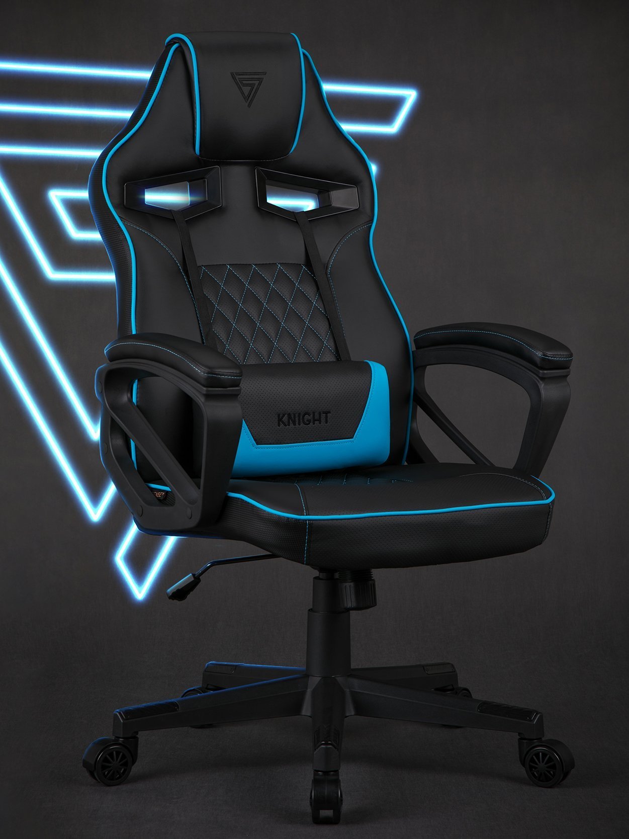 Ігрове крісло SENSE7 Knight чорно-синє