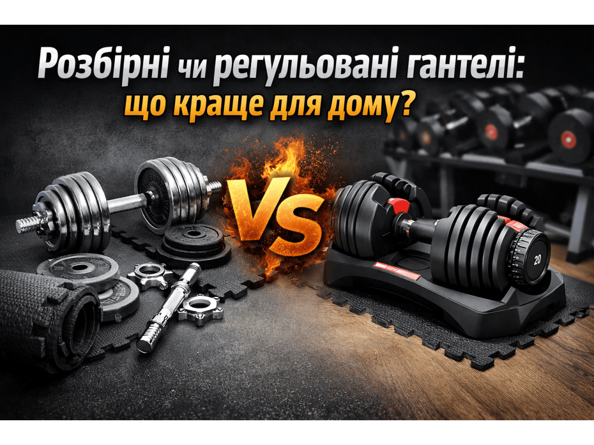 Розбірні чи регульовані гантелі: що краще для дому