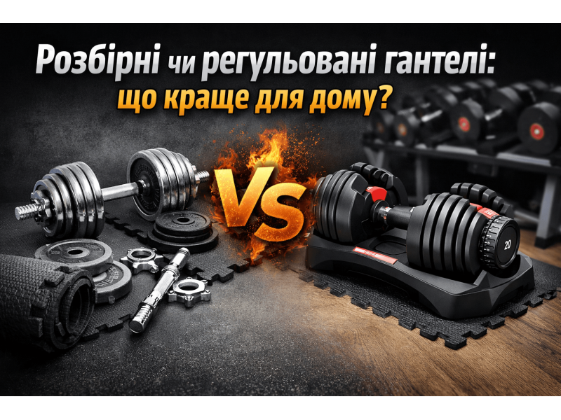 Розбірні чи регульовані гантелі: що краще для дому