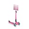 Дитячий самокат з батьківською ручкою Globber Go Up Deluxe Lights Pink (646-110)