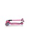 Дитячий самокат з батьківською ручкою Globber Go Up Deluxe Lights Pink (646-110)