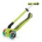 Дитячий самокат з батьківською ручкою Globber Go Up Deluxe Lights Lime Green (646-106)