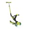 Дитячий самокат з батьківською ручкою Globber Go Up Deluxe Lights Lime Green (646-106)