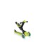 Дитячий самокат з батьківською ручкою Globber Go Up Deluxe Lights Lime Green (646-106)