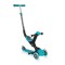 Дитячий самокат з батьківською ручкою Globber Go Up Deluxe Lights Teal (646-105)