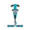 Дитячий самокат з батьківською ручкою Globber Go Up Deluxe Lights Teal (646-105)