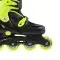 Дитячі роликові ковзани Nils Extreme NJ/NA0321A розм. M 31-35 чорно-лаймовий