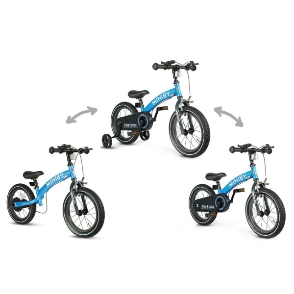 Дитячий біговел Qplay Miniby 14, синій