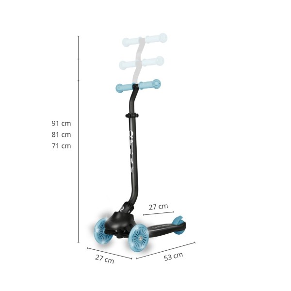 Самокат 3в1 Qplay Sema Evo Sky Blue