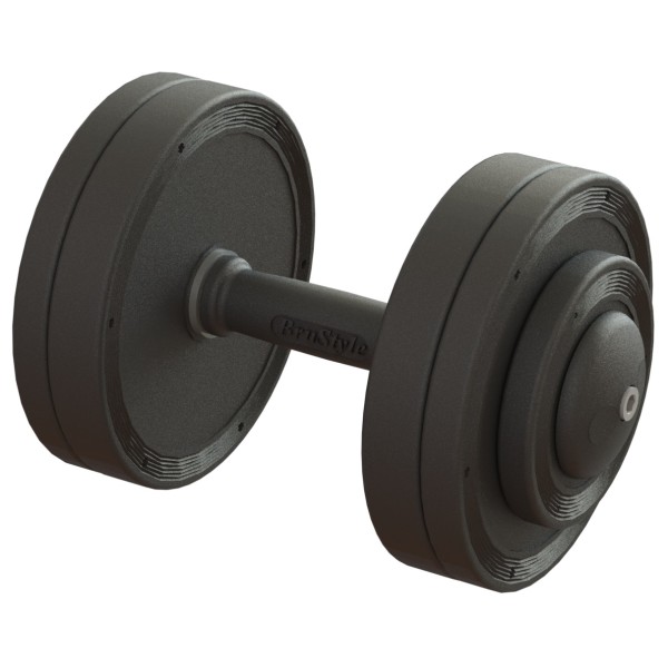 Гантель професійна 18 кг BruStyle TC126-18PL