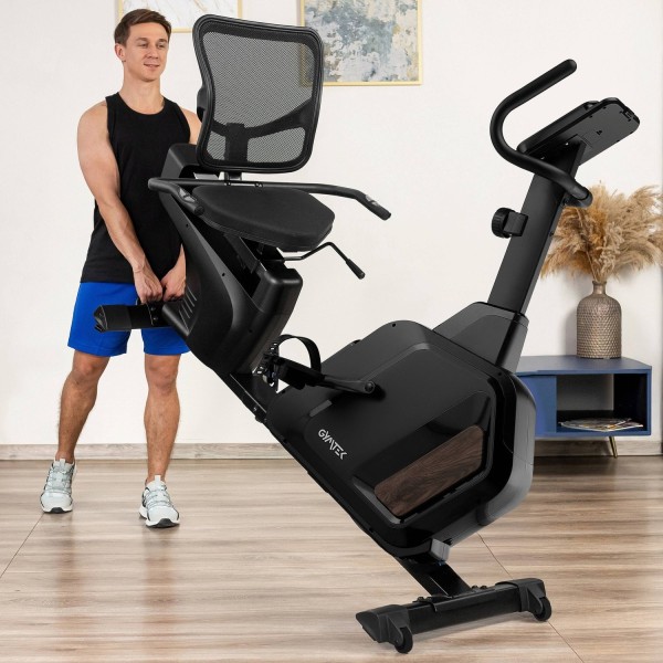 Горизонтальний велотренажер Gymtek XBR5000 магнітний чорний