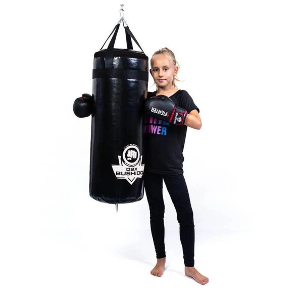 Боксерський мішок для дітей DBX Bushido Junior Black 80×30см, 15кг