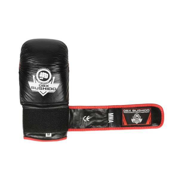 Тренувальні рукавички DBX BUSHIDO Mitts Classic M, чорно-червоні