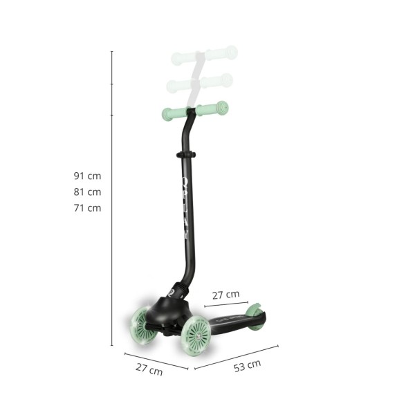 Самокат 3в1 Qplay Sema Evo Green