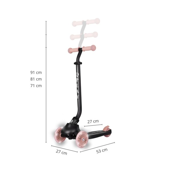 Самокат 3в1 Qplay Sema Evo Coral Pink