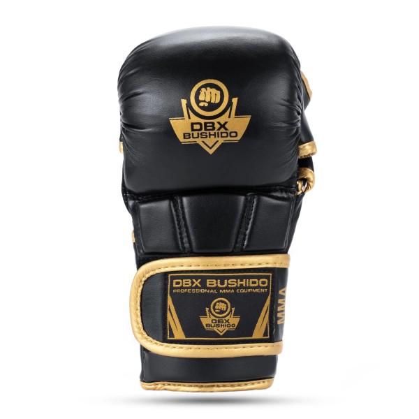 Рукавички для MMA DBX BUSHIDO Master Gold, розмір S — Valor Series