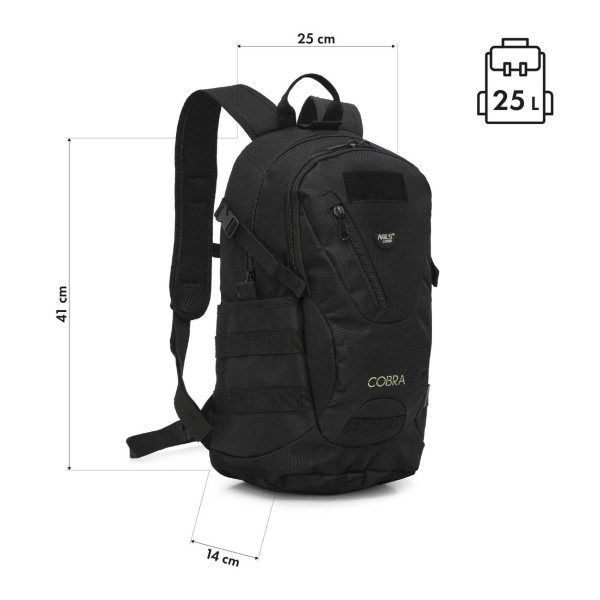 Тактичний рюкзак Nils NC3905 Cobra 25л чорний