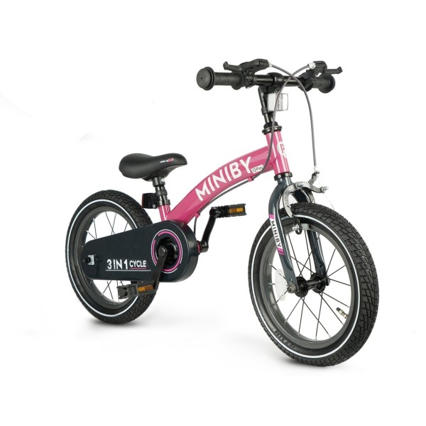Дитячий біговел 3 в 1 Qplay Miniby 14 Rosa