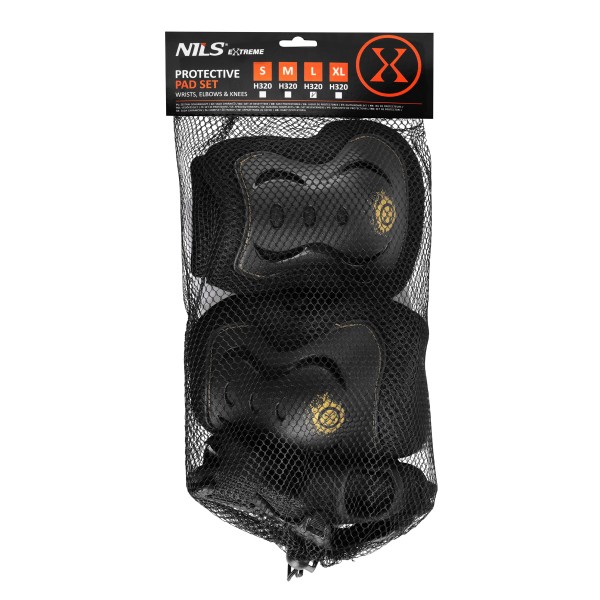 Набір захисту NILS EXTREME H320 FLY чорний/жовтий, L