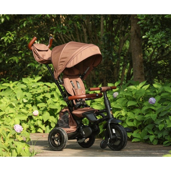 Триколісний велосипед Qplay Rito Deluxe Rubber Brown