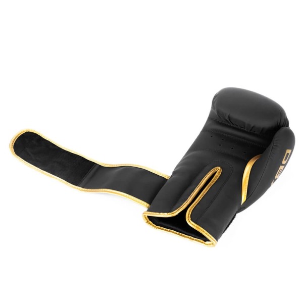 Боксерські рукавички DBX BUSHIDO Gold Dragon Valor Series 14oz чорні із золотим драконом