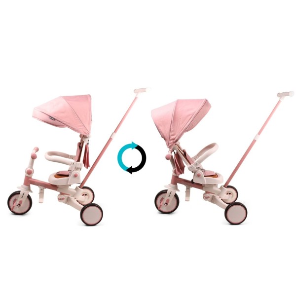Триколісний велосипед Milly Mally Zippy 5в1 Pink