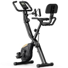 Велотренажер Hop-Sport HS-3030X Apeks X-Bike чорно-золотистий
