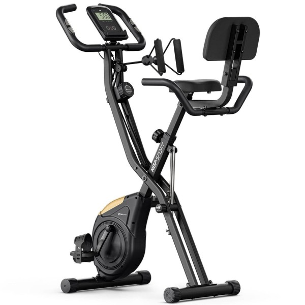 Велотренажер Hop-Sport HS-3030X Apeks X-Bike чорно-золотистий