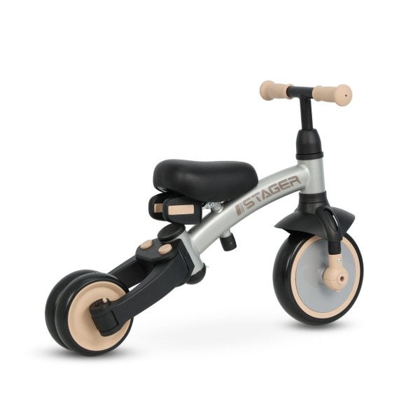 Триколісний велосипед Qplay Stager 3w1 Silver