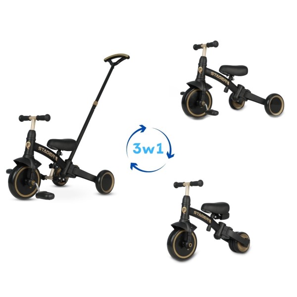 Триколісний велосипед Qplay Stager 3w1 Platinum