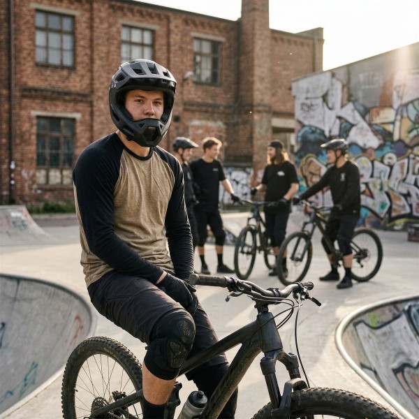 Шолом на все лице Nils Extreme MTW101, чорний, M(56-58см)