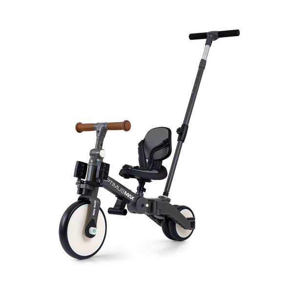 Триколісний велосипед 5в1 Milly Mally Optimus Max Dark Grey