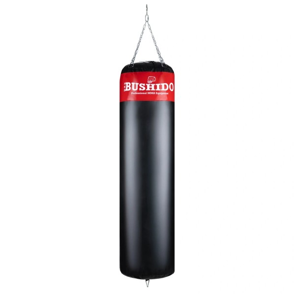 Порожній боксерський мішок DBX BUSHIDO DBX 130 Red, 130x35см