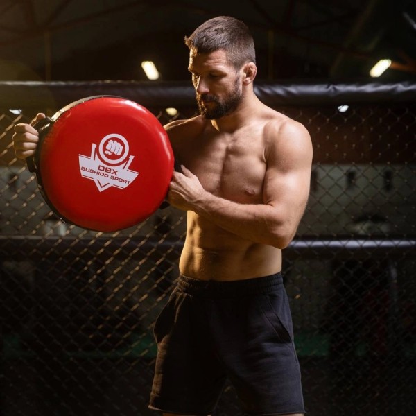 Круглий тренувальний щит DBX BUSHIDO TO-Red, 40см, червоний
