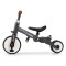 Триколісний велосипед 5в1 Milly Mally Optimus Max Dark Grey