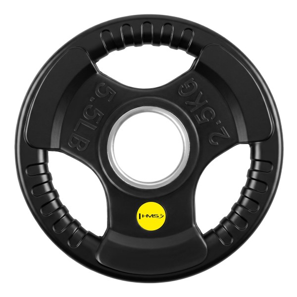 Олімпійський диск Tri-Grip HMS TOK02 PRO, прогумований, 2,5кг