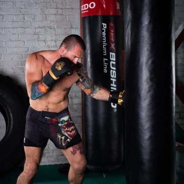 Рукавички для тренування на снарядах DBX BUSHIDO Mitts Gold, M, чорно-золоті
