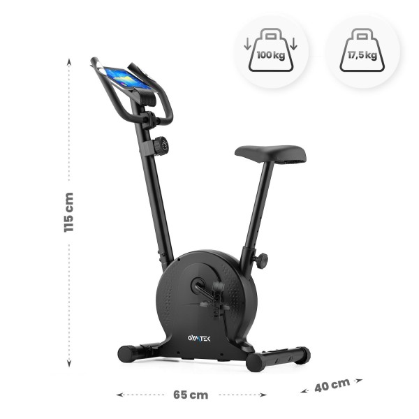 Велотренажер Gymtek XB500 магнітний чорний