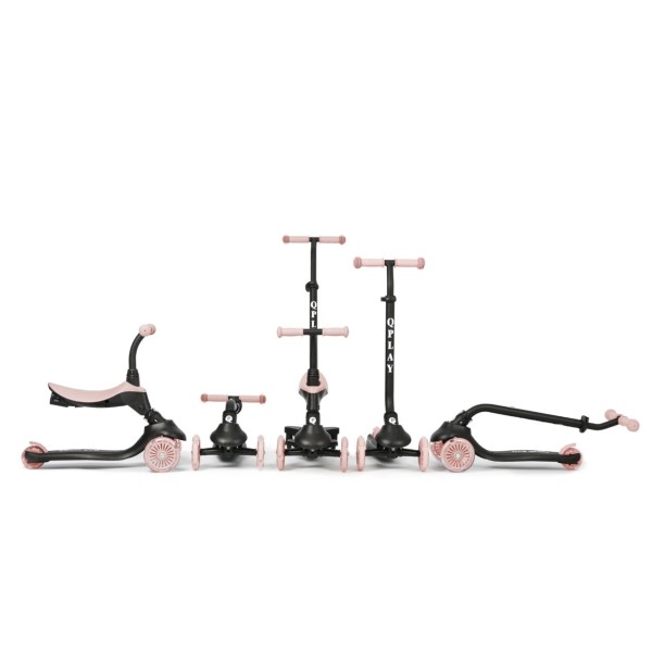 Самокат 3в1 Qplay Sema Evo Coral Pink