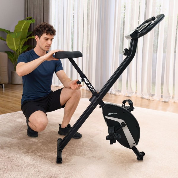 Велотренажер Hop-Sport HS-3020X Quest X-Bike чорно-сріблястий