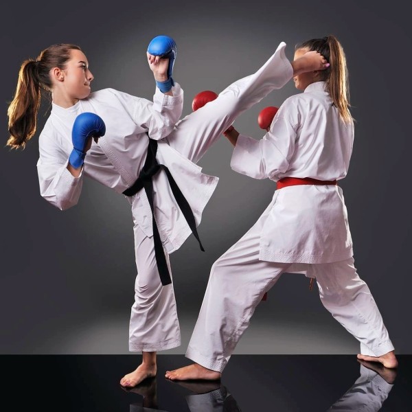 Рукавички для карате WKF DBX BUSHIDO DBX-KM-Blue XL