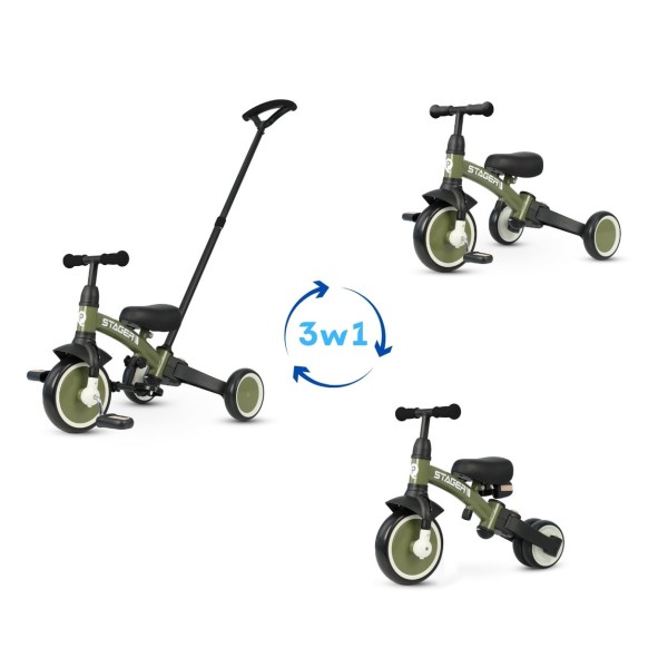 Триколісний велосипед Qplay Stager 3w1 Green