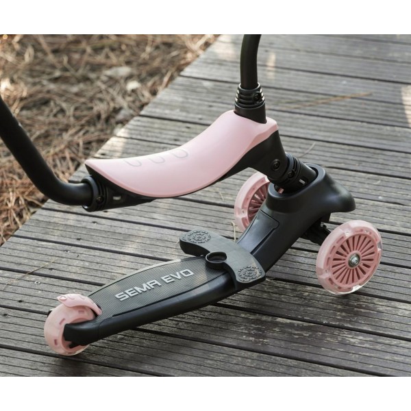 Самокат 3в1 Qplay Sema Evo Coral Pink